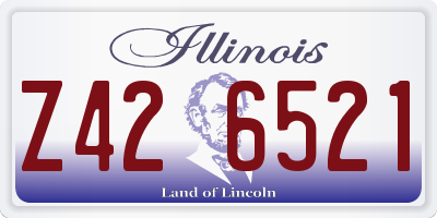 IL license plate Z426521