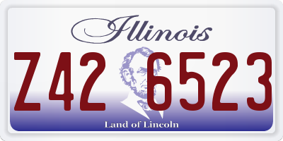 IL license plate Z426523