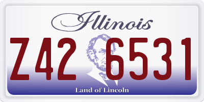 IL license plate Z426531