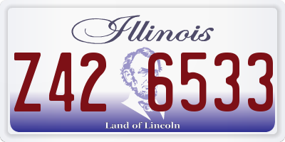 IL license plate Z426533