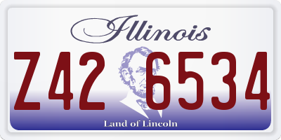 IL license plate Z426534