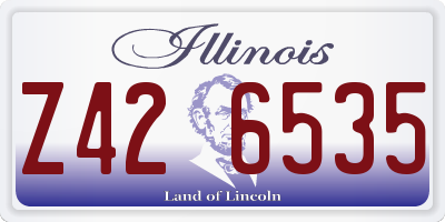 IL license plate Z426535
