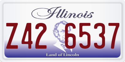 IL license plate Z426537