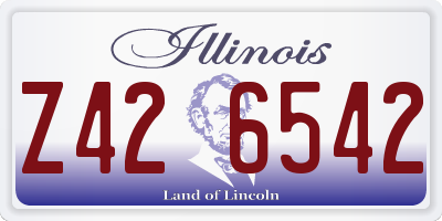 IL license plate Z426542