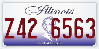IL license plate Z426563