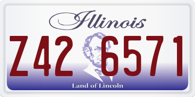 IL license plate Z426571