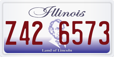 IL license plate Z426573