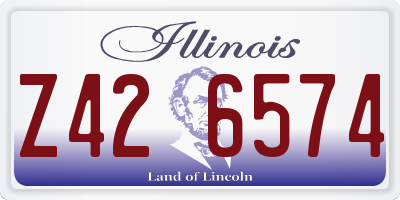 IL license plate Z426574