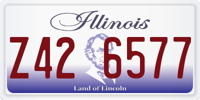 IL license plate Z426577