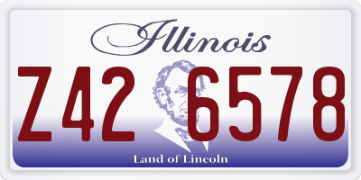 IL license plate Z426578