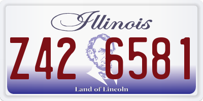 IL license plate Z426581