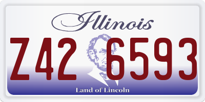 IL license plate Z426593