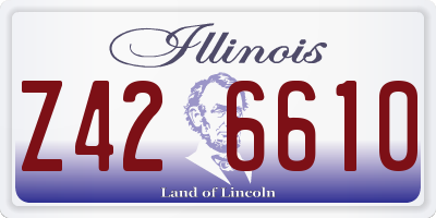 IL license plate Z426610