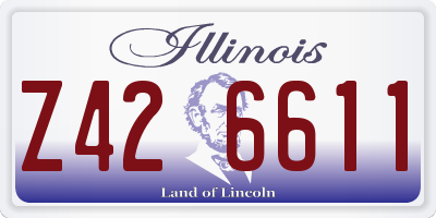 IL license plate Z426611
