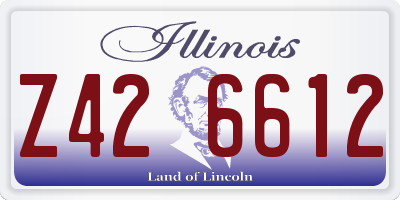 IL license plate Z426612