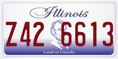 IL license plate Z426613