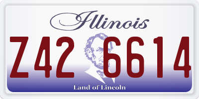 IL license plate Z426614