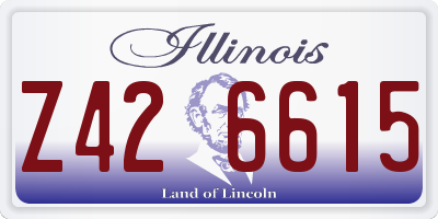 IL license plate Z426615