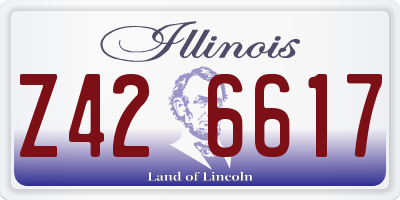 IL license plate Z426617