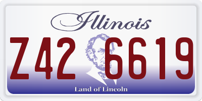 IL license plate Z426619