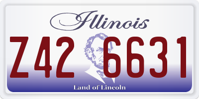 IL license plate Z426631