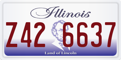 IL license plate Z426637