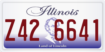 IL license plate Z426641