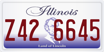 IL license plate Z426645