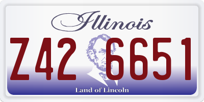 IL license plate Z426651