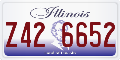 IL license plate Z426652