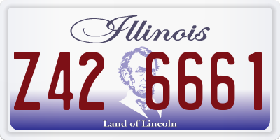 IL license plate Z426661