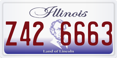 IL license plate Z426663