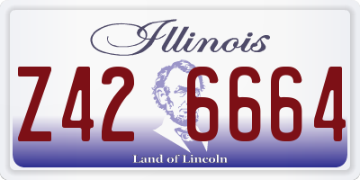 IL license plate Z426664