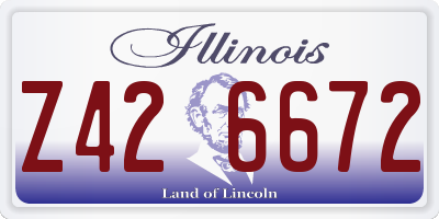 IL license plate Z426672