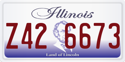 IL license plate Z426673