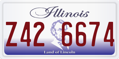 IL license plate Z426674
