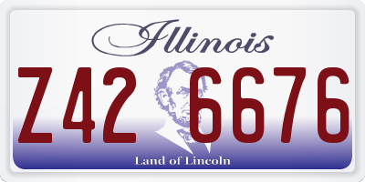 IL license plate Z426676