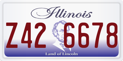 IL license plate Z426678