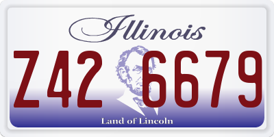 IL license plate Z426679