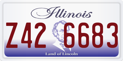 IL license plate Z426683
