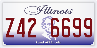 IL license plate Z426699