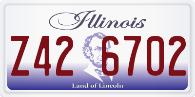 IL license plate Z426702
