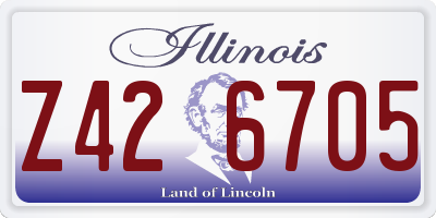 IL license plate Z426705