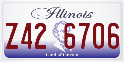 IL license plate Z426706