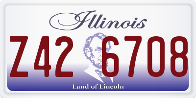 IL license plate Z426708
