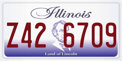IL license plate Z426709