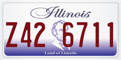 IL license plate Z426711