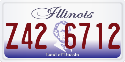 IL license plate Z426712