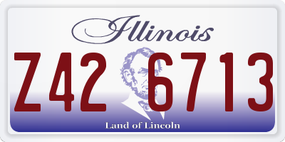 IL license plate Z426713