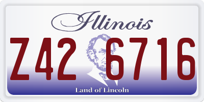 IL license plate Z426716